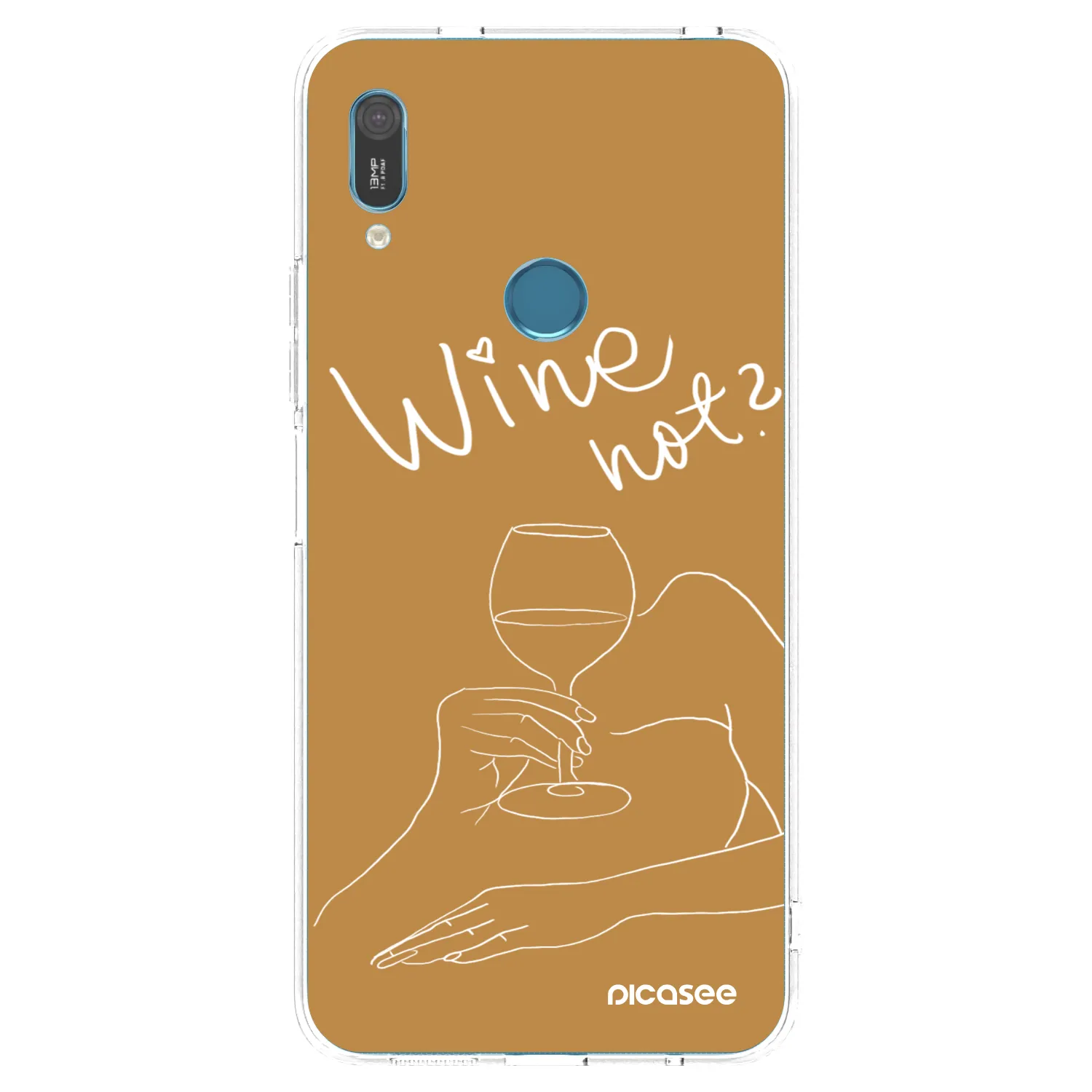 Picasee silikonový průhledný obal pro Huawei Y6 2019 - Wine not