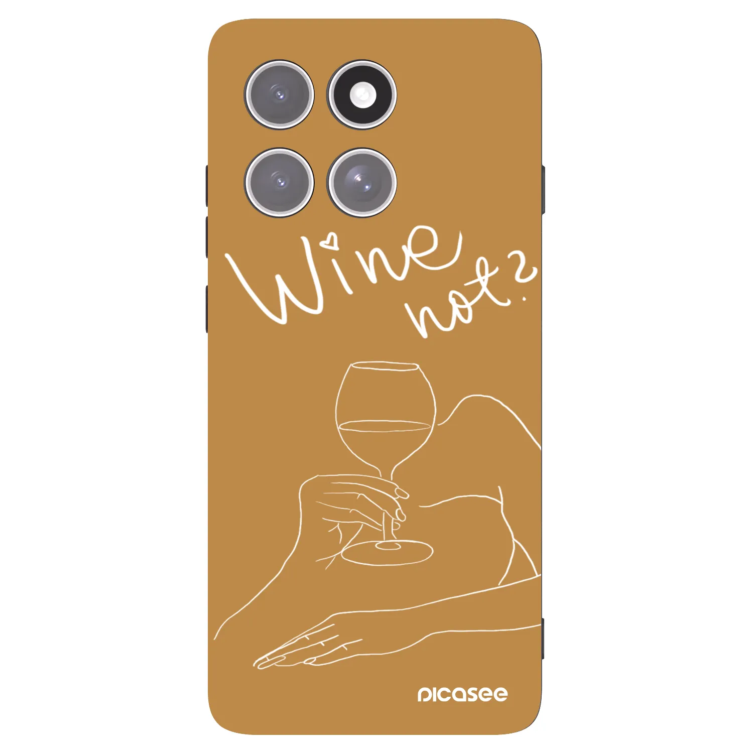 Picasee silikonový černý obal pro Motorola Edge 60 Pro - Wine not