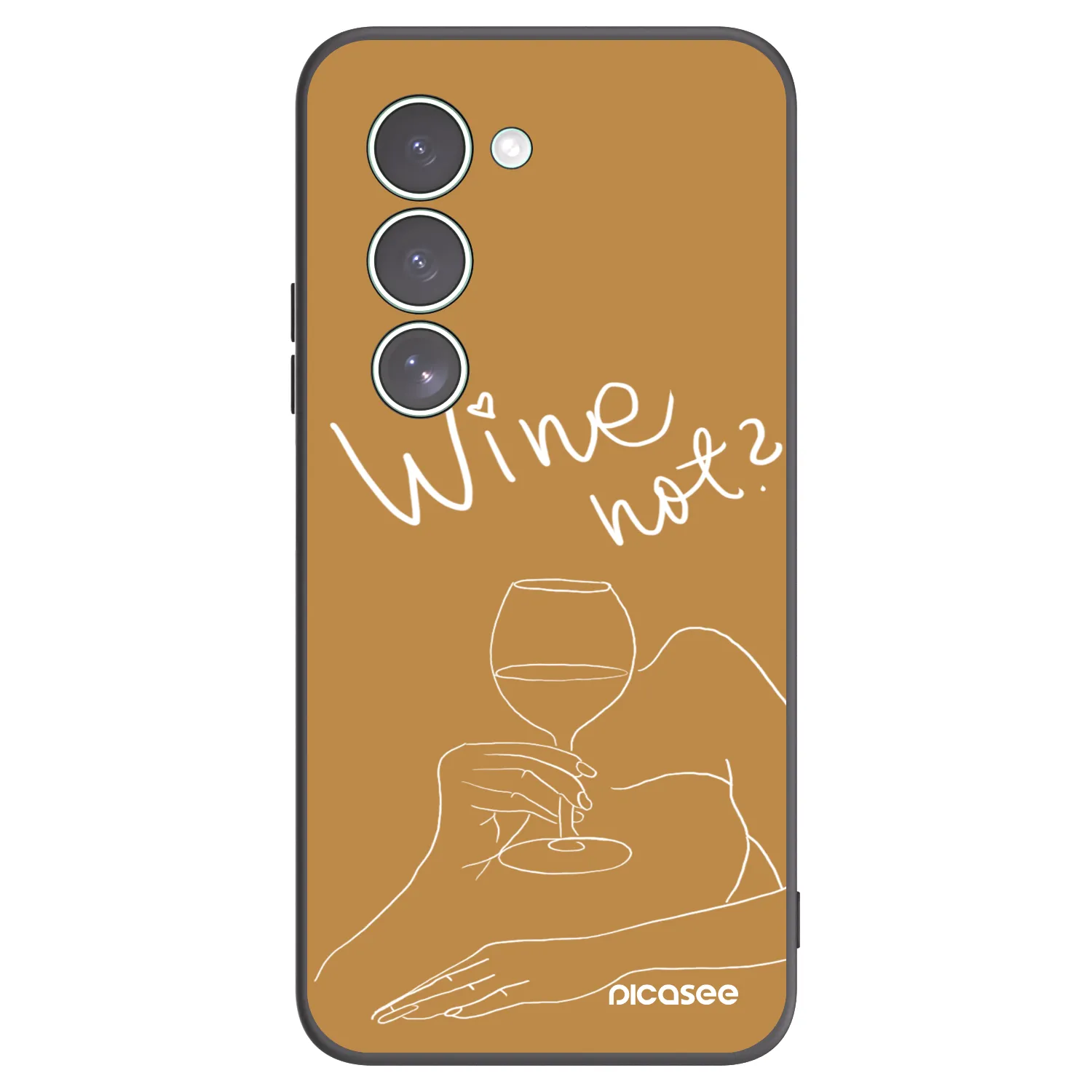 Picasee silikonový černý obal pro Xiaomi Redmi 15 5G - Wine not