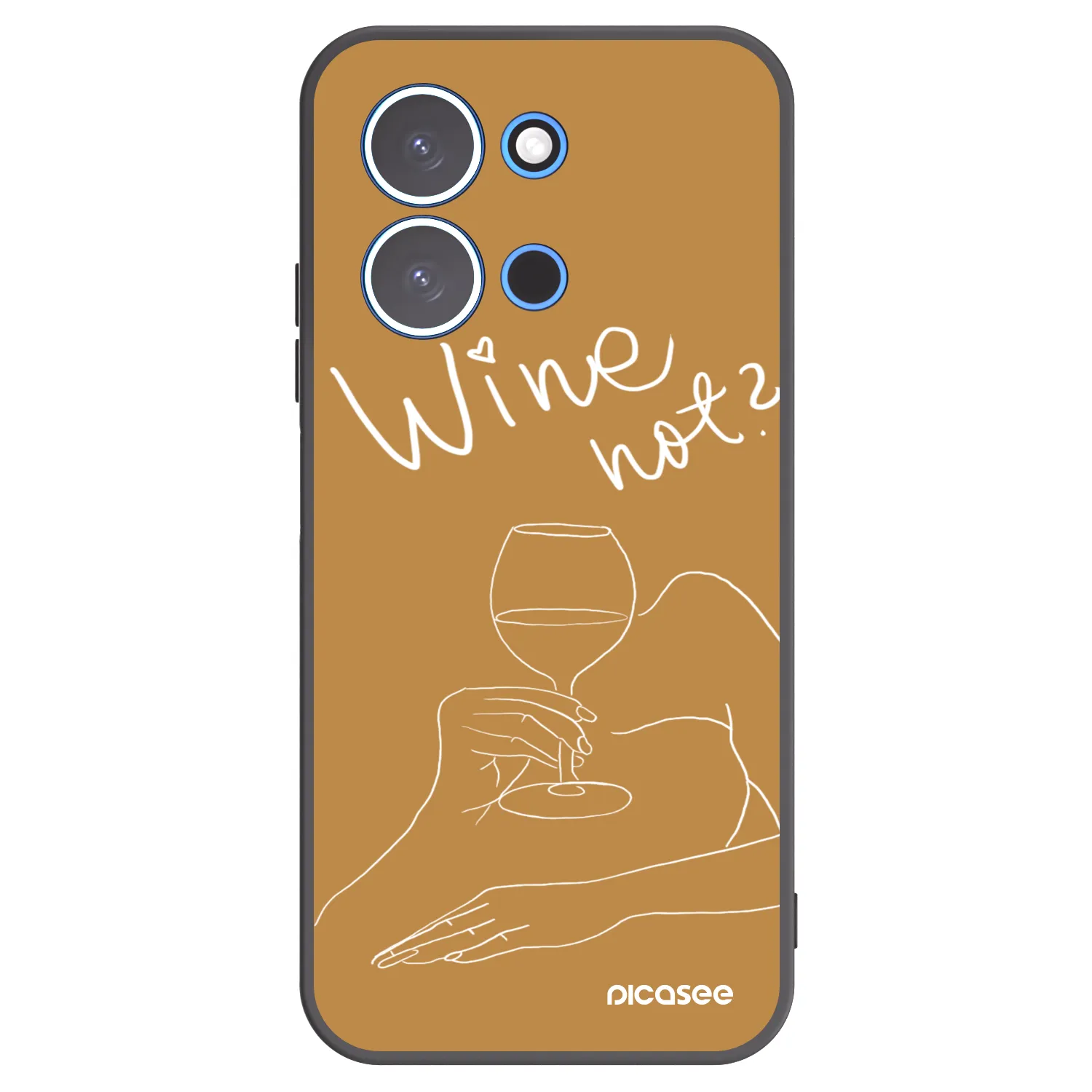 Picasee silikonový černý obal pro Xiaomi Redmi 15C 4G - Wine not
