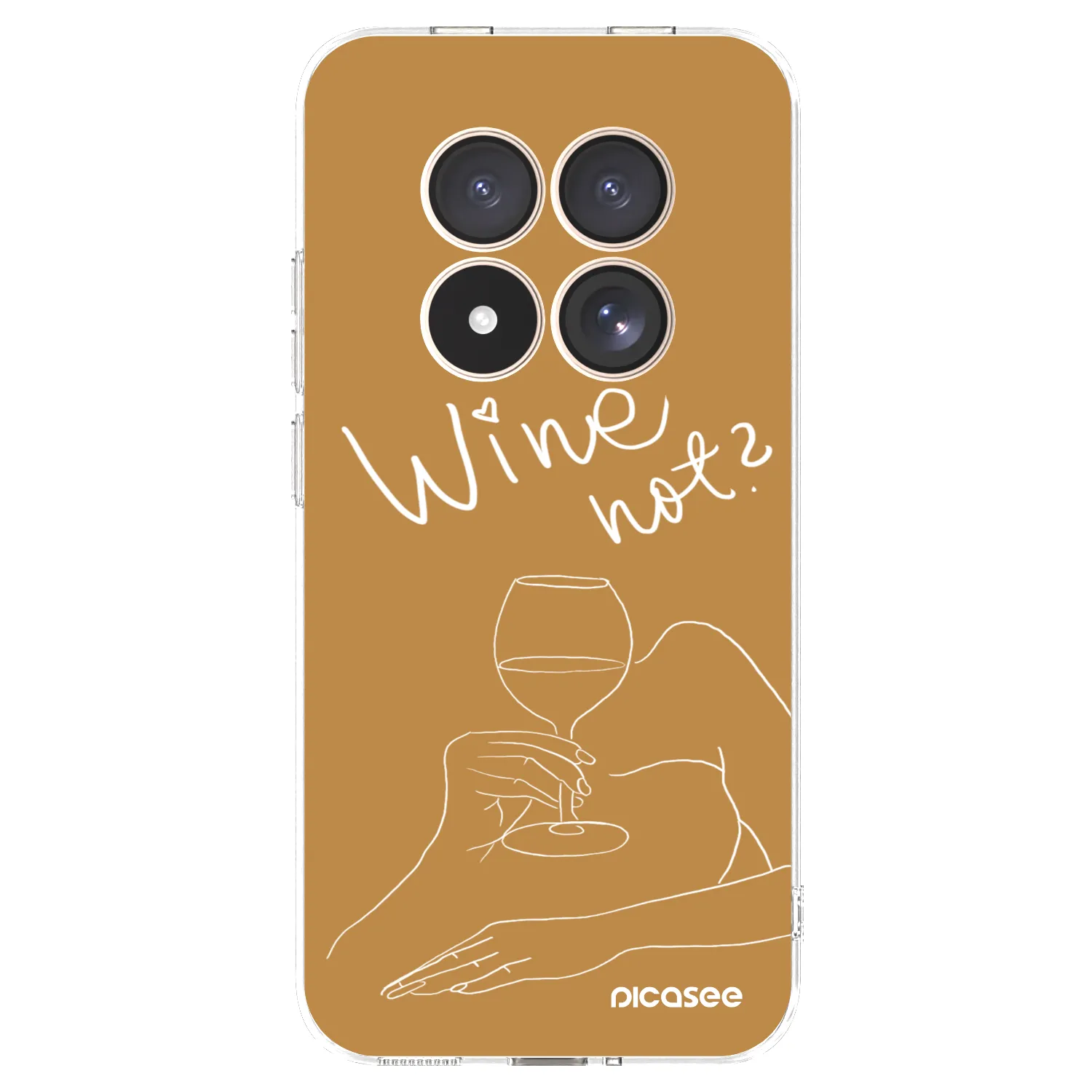 Picasee silikonový průhledný obal pro Xiaomi Redmi Note 15 Pro 4G - Wine not