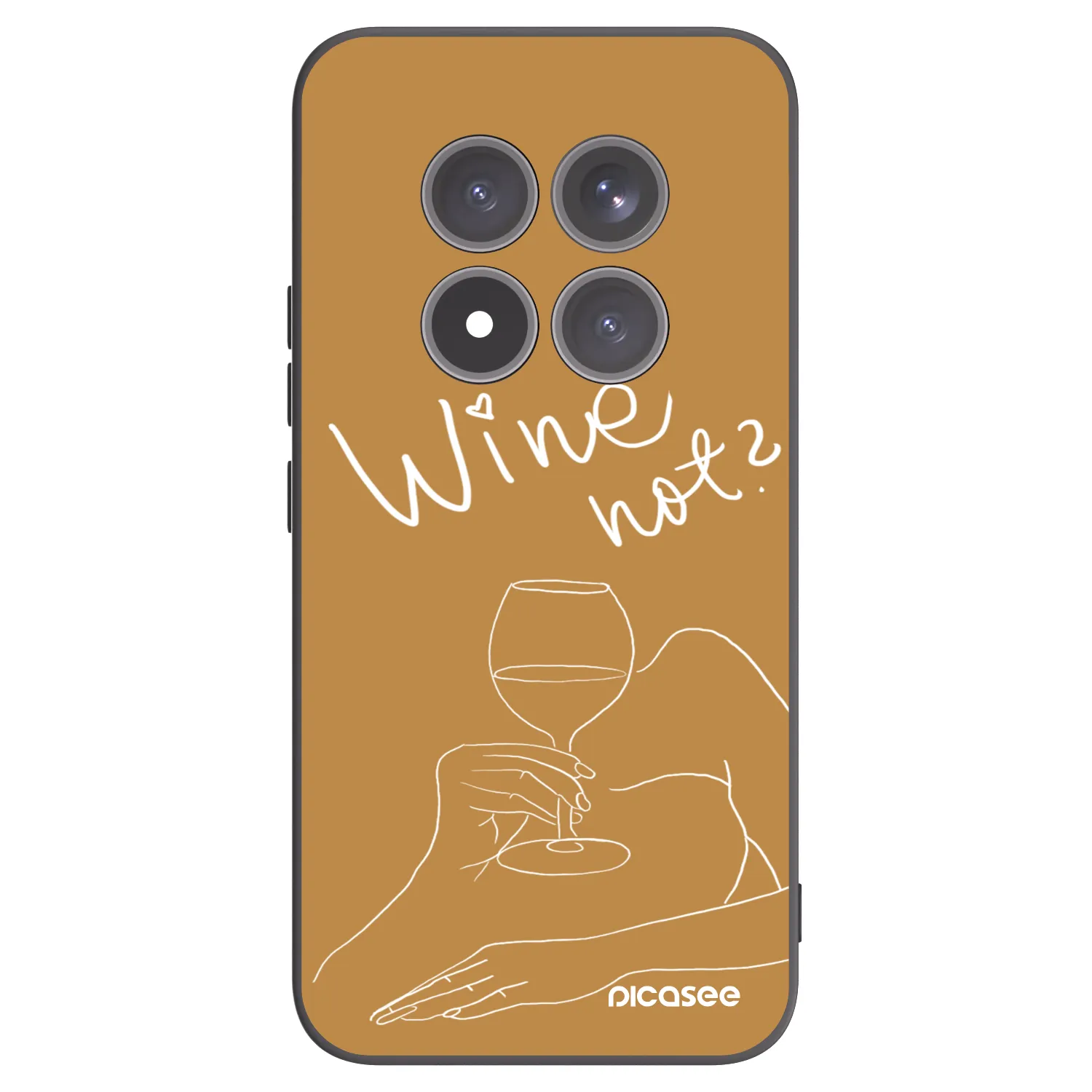 Picasee silikonový černý obal pro Xiaomi Redmi Note 15 Pro+ - Wine not