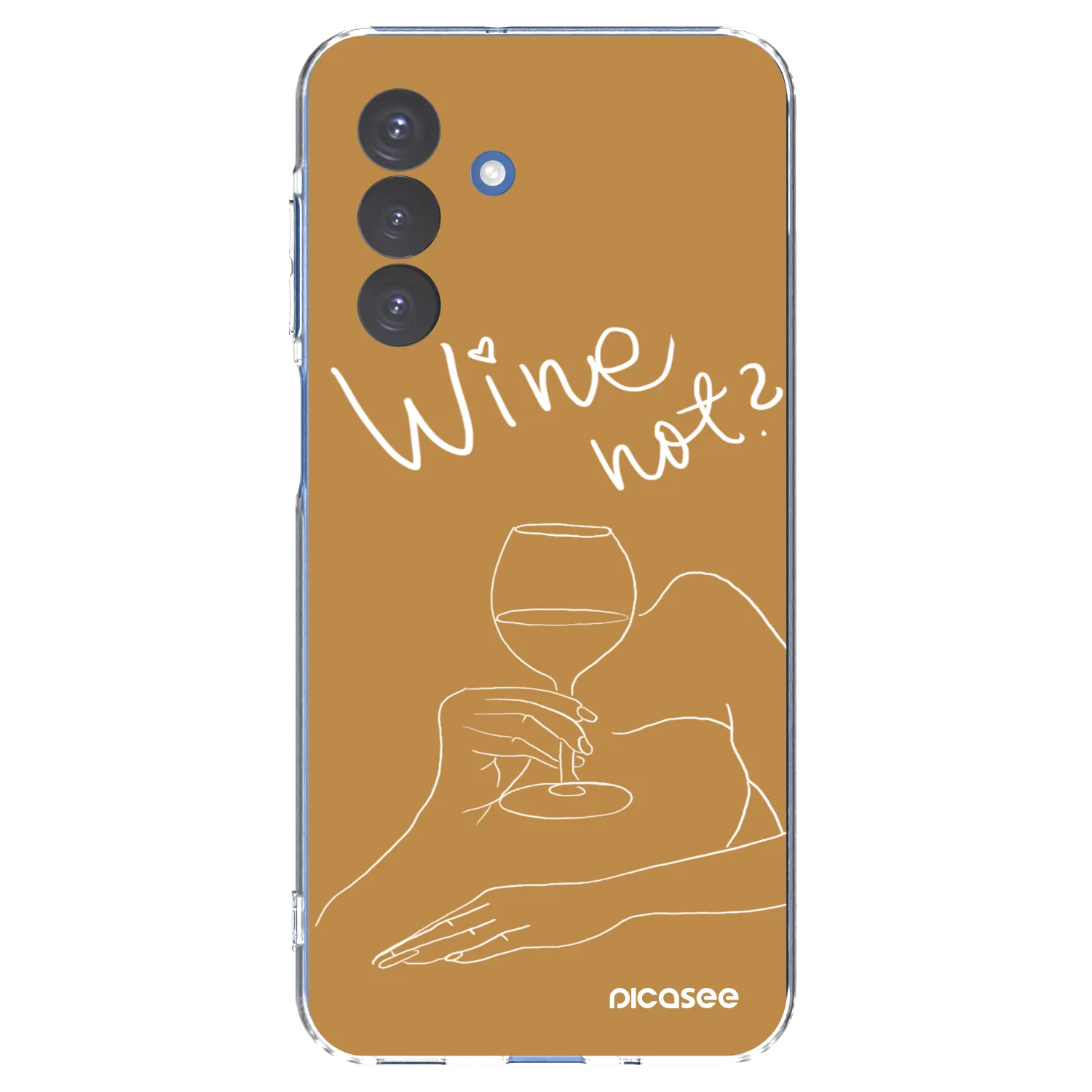 Picasee silikonový průhledný obal pro Samsung Galaxy A17 5G - Wine not