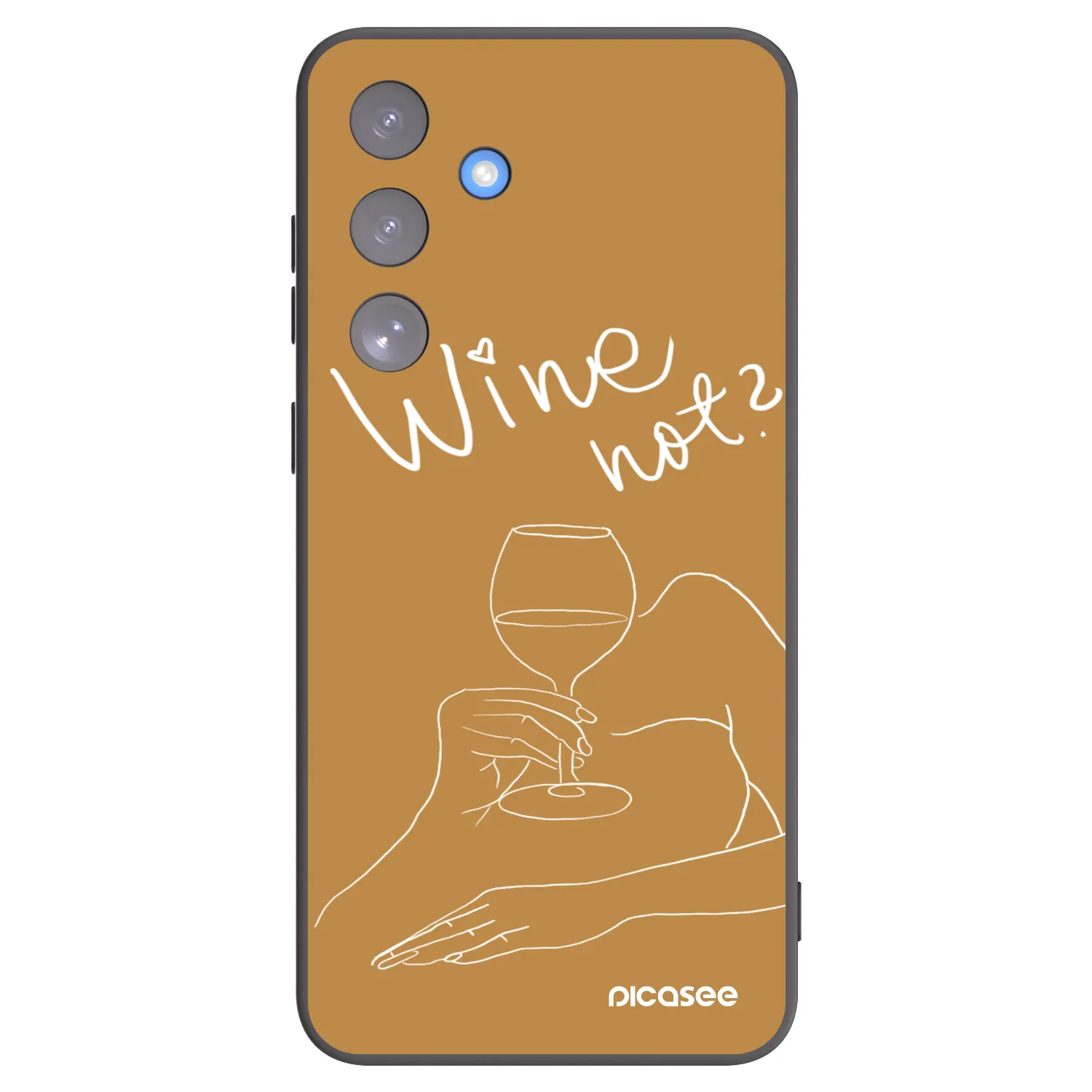 Picasee silikonový černý obal pro Samsung Galaxy S25 FE 5G - Wine not