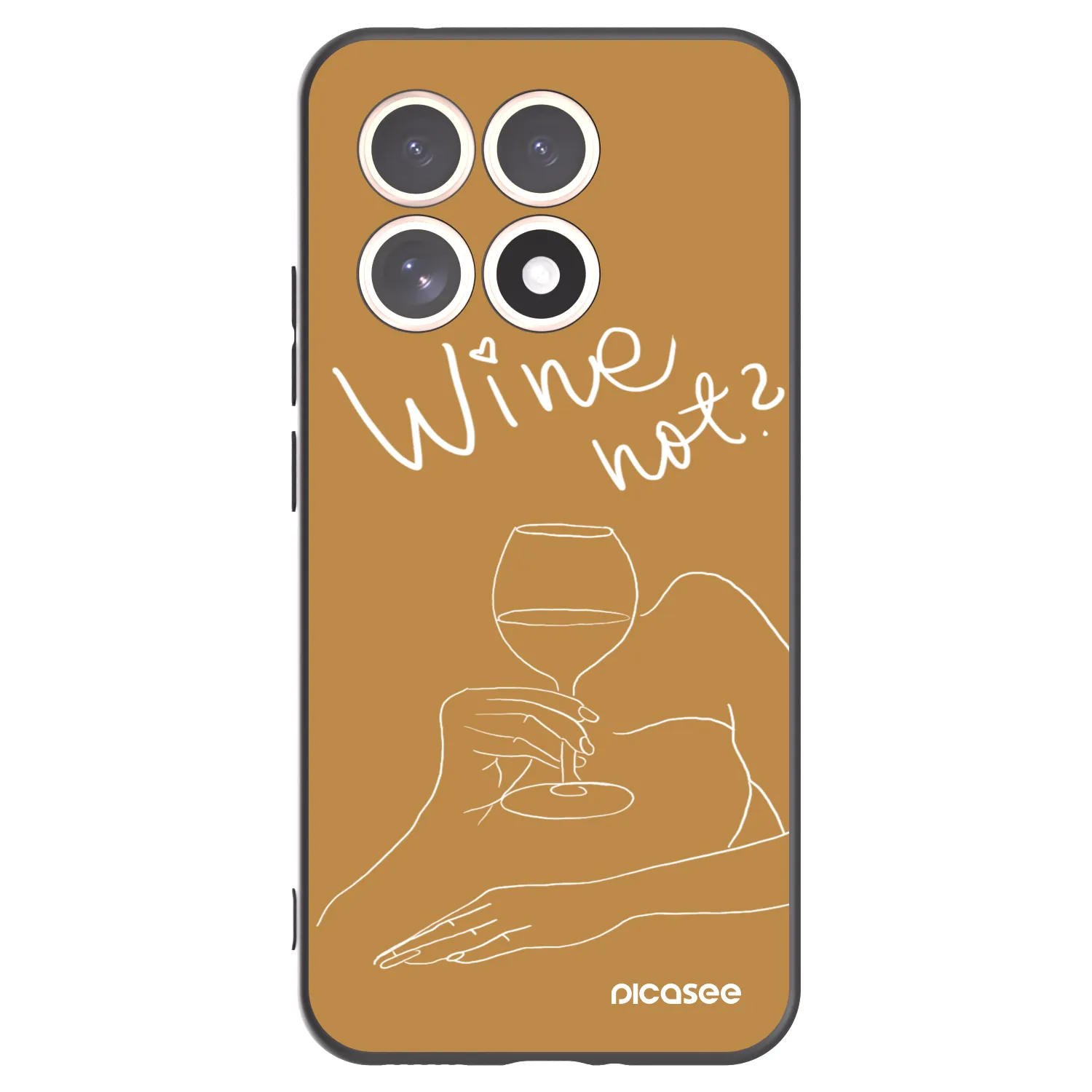 Picasee silikonový černý obal pro Xiaomi 15T - Wine not