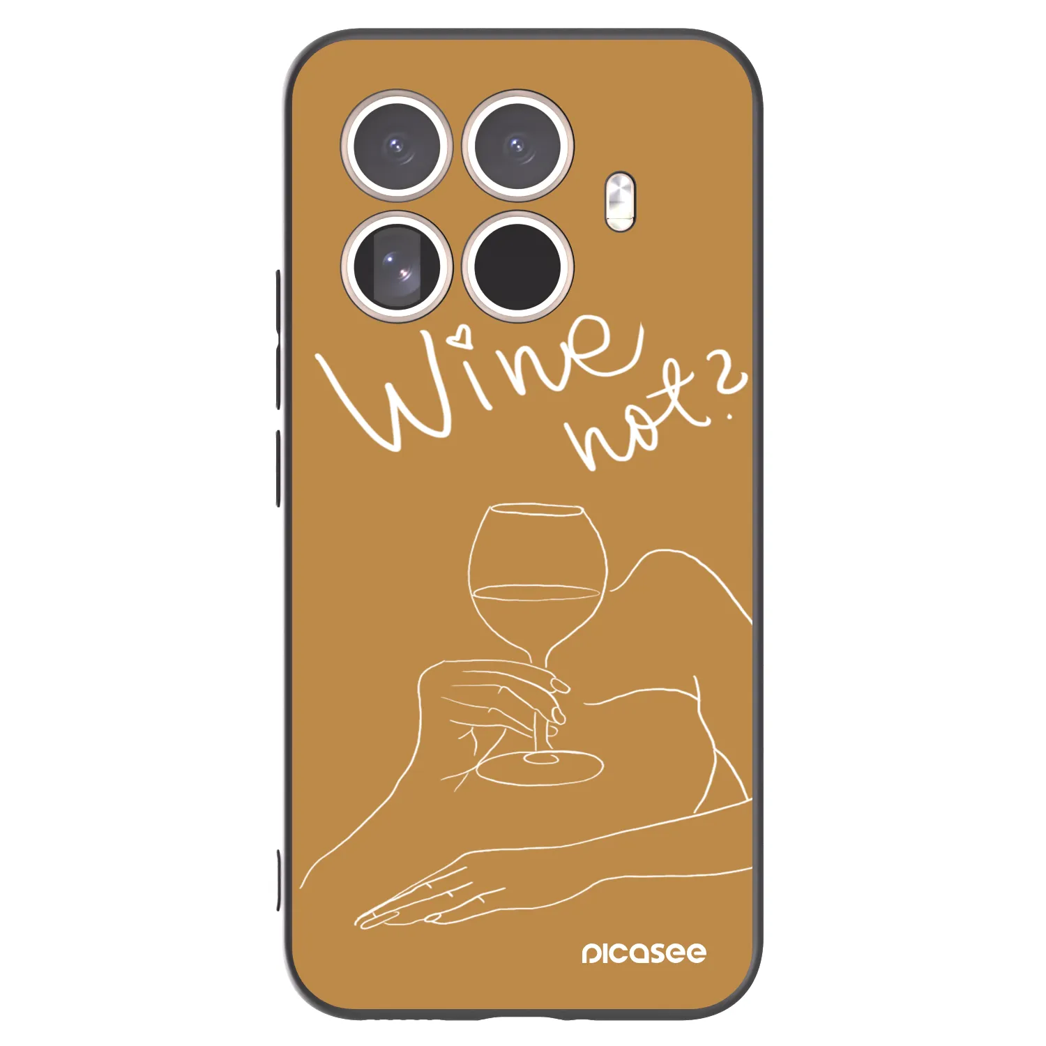 Picasee silikonový černý obal pro Xiaomi 15T Pro - Wine not