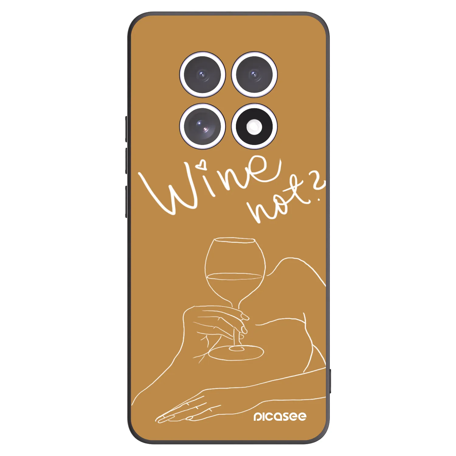 Picasee silikonový černý obal pro Xiaomi Redmi Note 15 - Wine not
