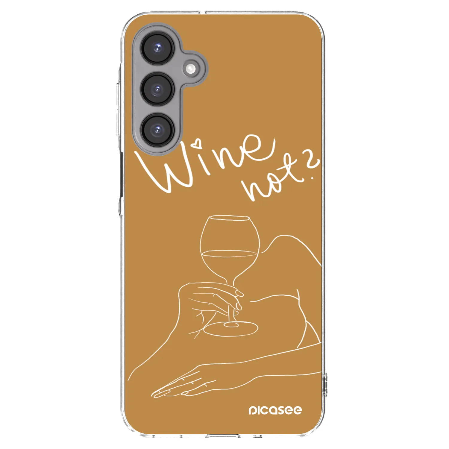 Picasee silikonový průhledný obal pro Samsung Galaxy A16 4G - Wine not