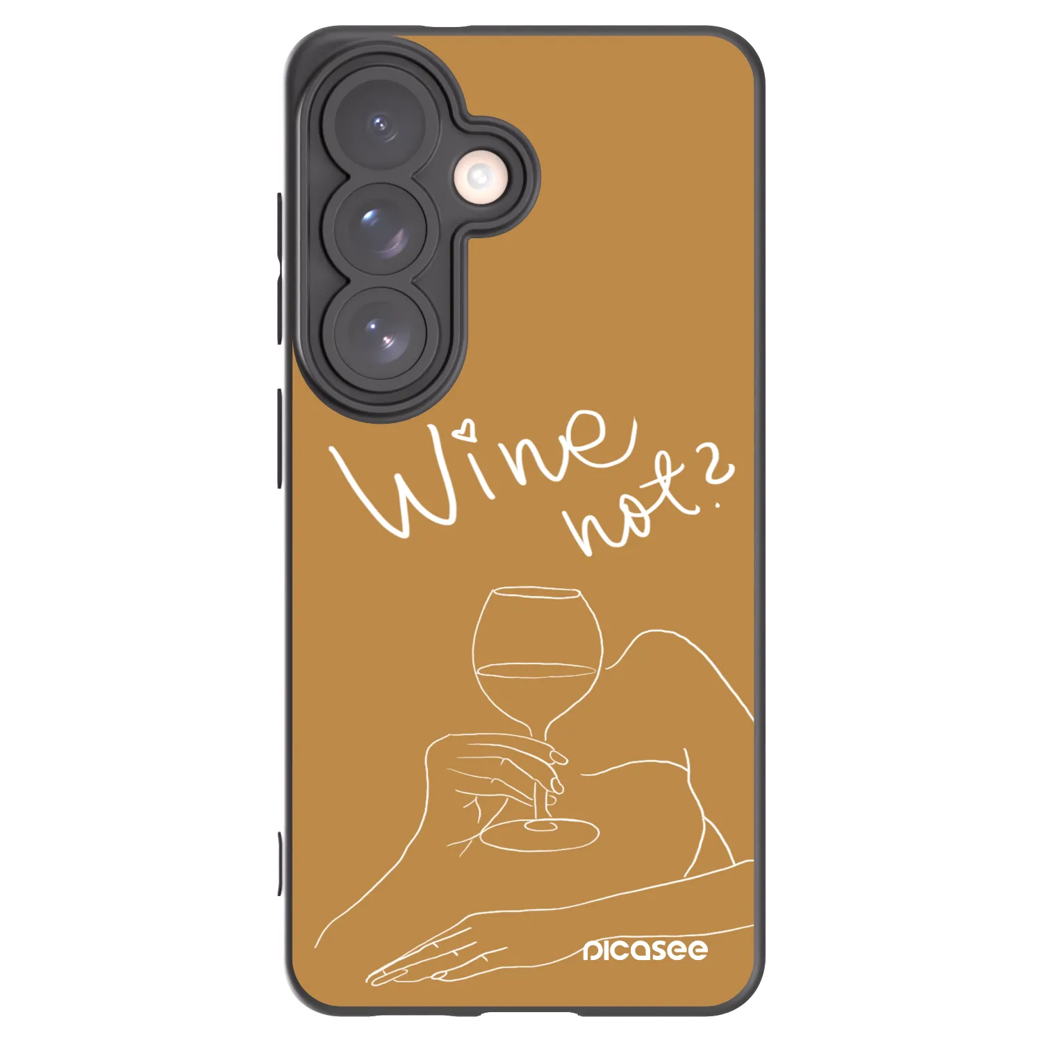 Picasee silikonový černý obal pro Samsung Galaxy S26 - Wine not