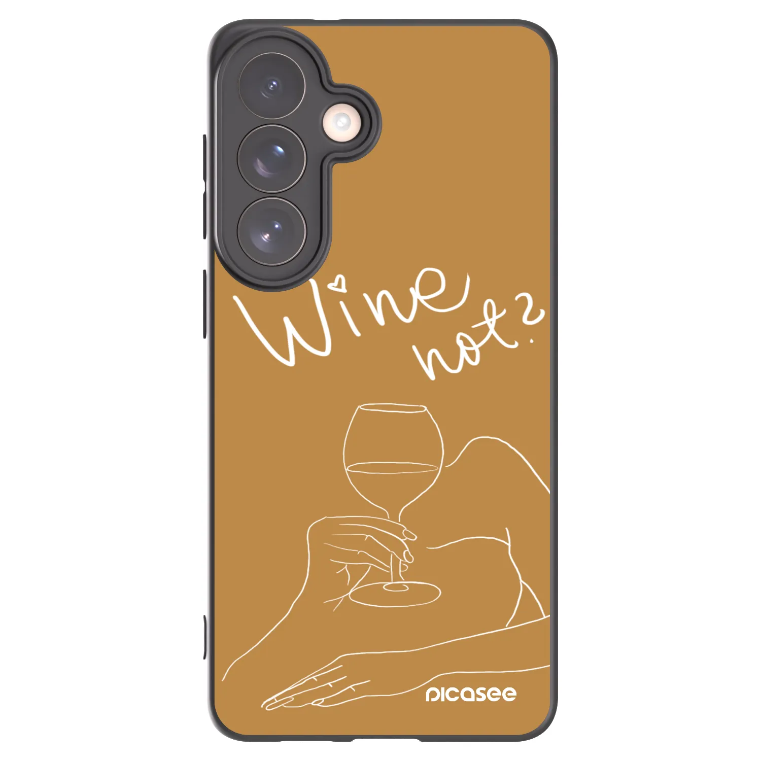 Picasee silikonový černý obal pro Samsung Galaxy S26+ - Wine not