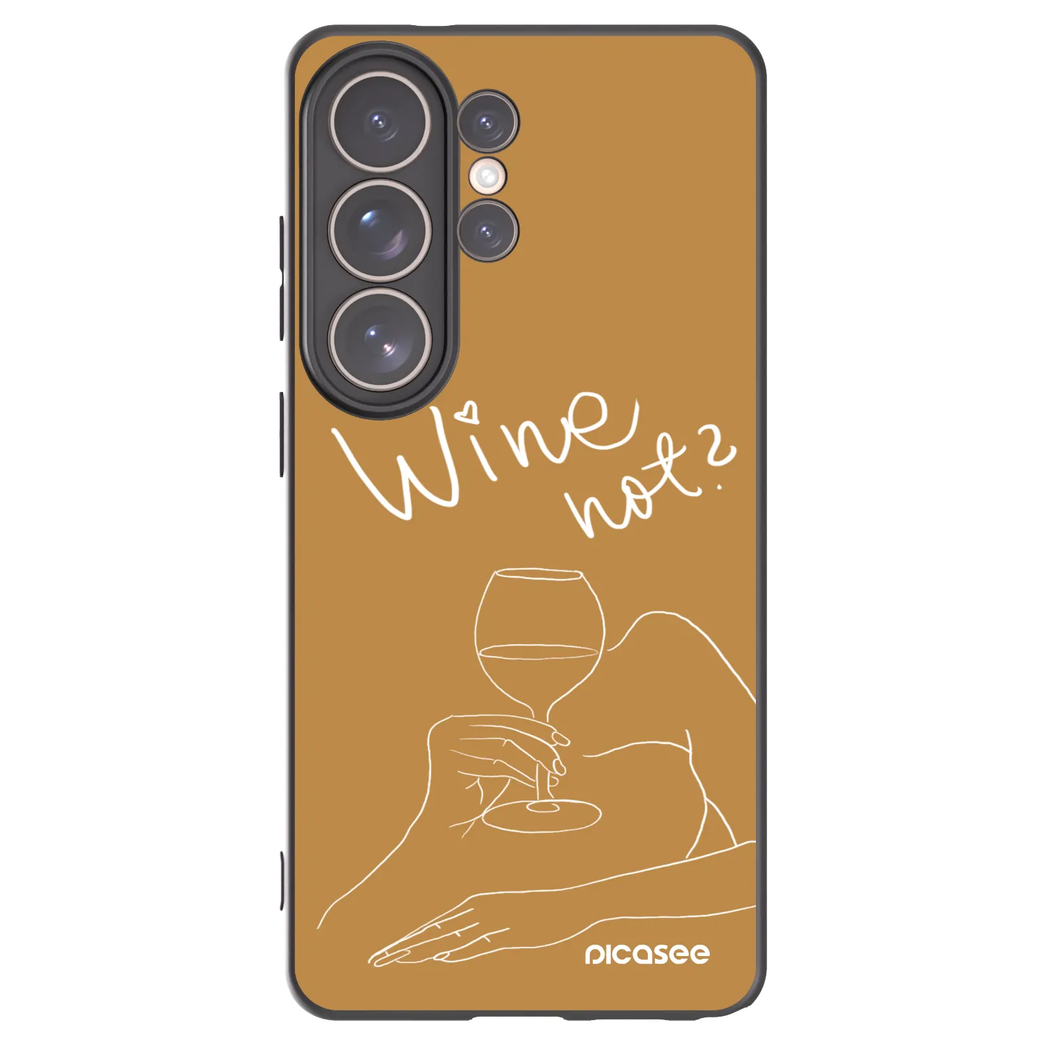 Picasee silikonový černý obal pro Samsung Galaxy S26 Ultra - Wine not