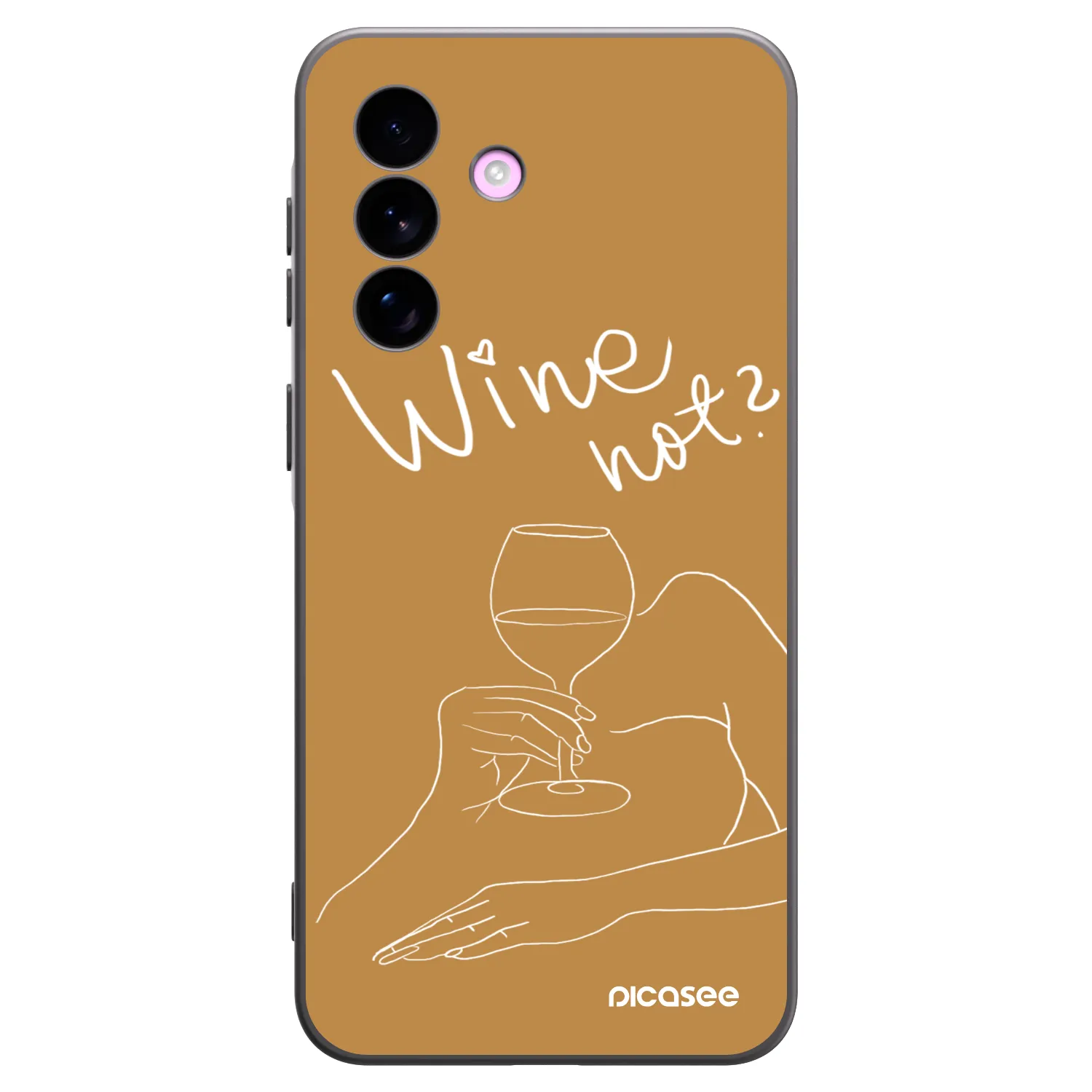 Picasee silikonový černý obal pro Samsung Galaxy A57 5G - Wine not