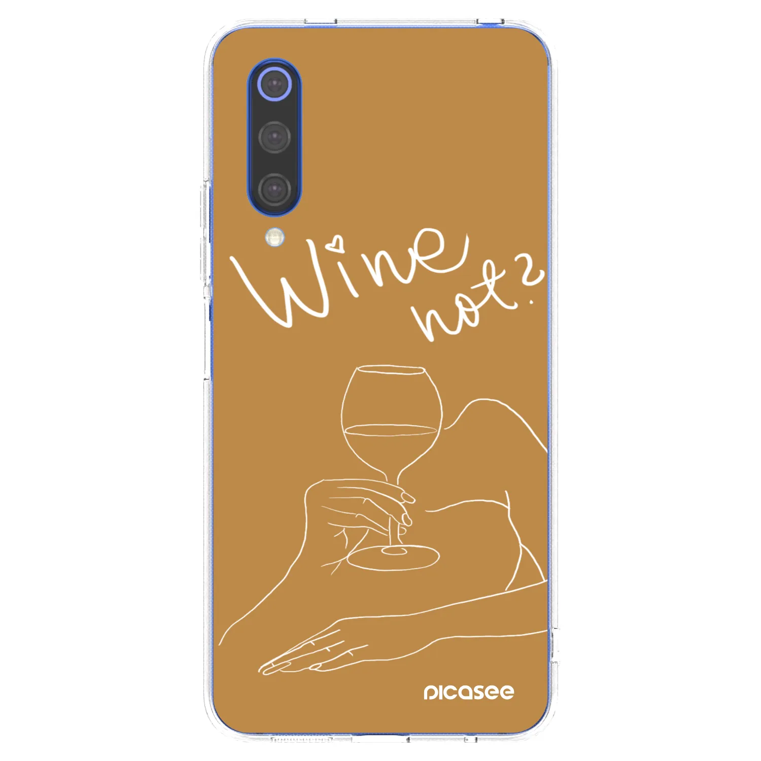 Picasee silikonový průhledný obal pro Xiaomi Mi 9 SE - Wine not