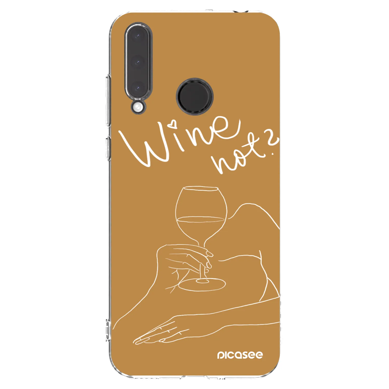 Picasee silikonový průhledný obal pro Honor 20 Lite - Wine not