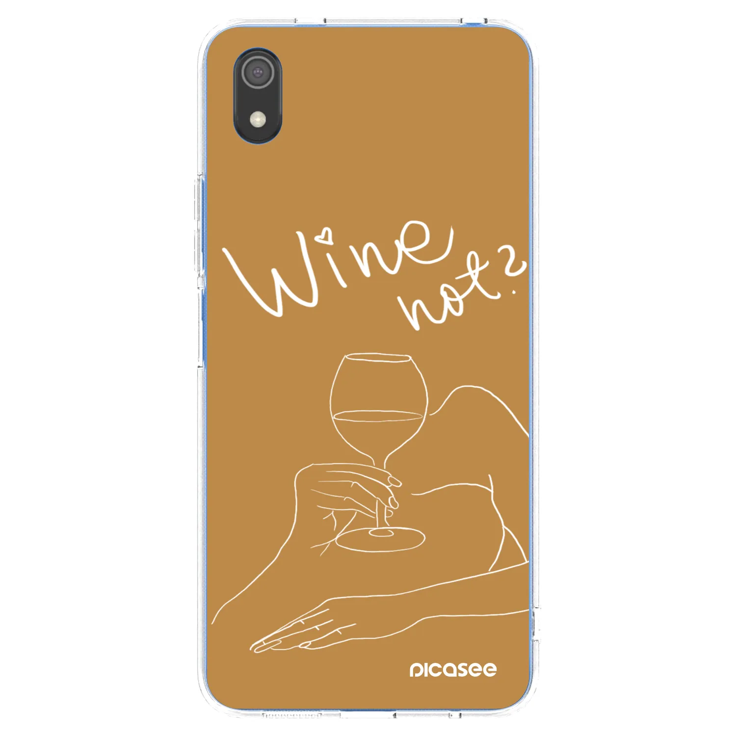 Picasee silikonový průhledný obal pro Xiaomi Redmi 7A - Wine not