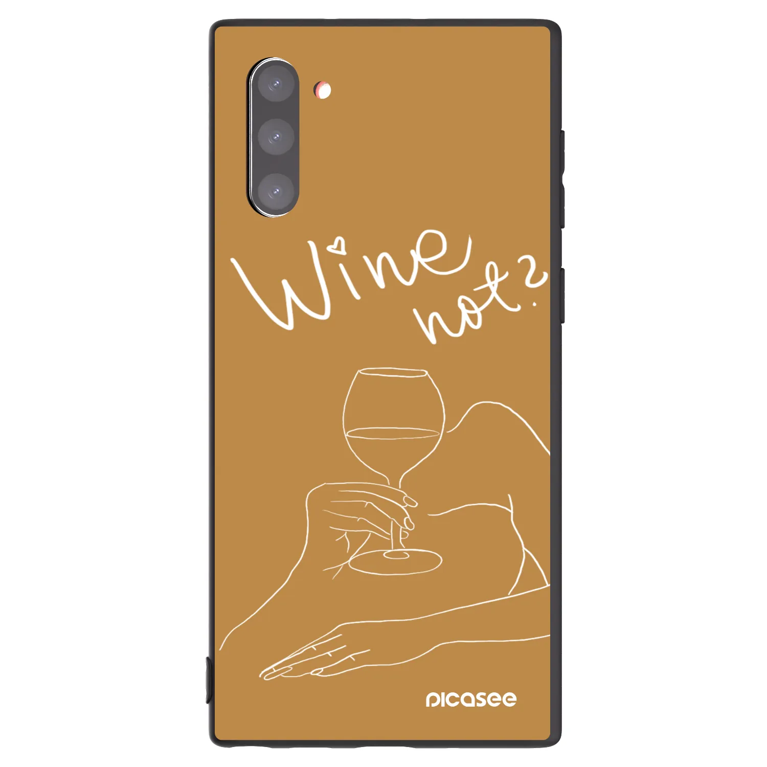 Picasee silikonový černý obal pro Samsung Galaxy Note 10 N970F - Wine not