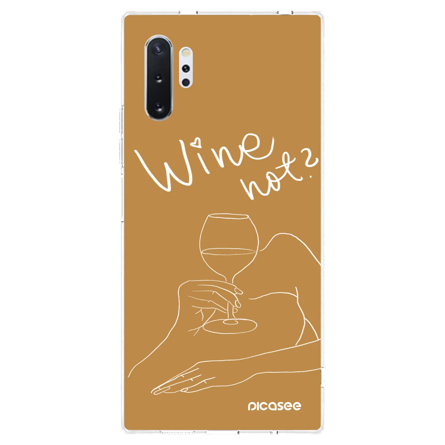 Picasee silikonový průhledný obal pro Samsung Galaxy Note 10+ N975F - Wine not