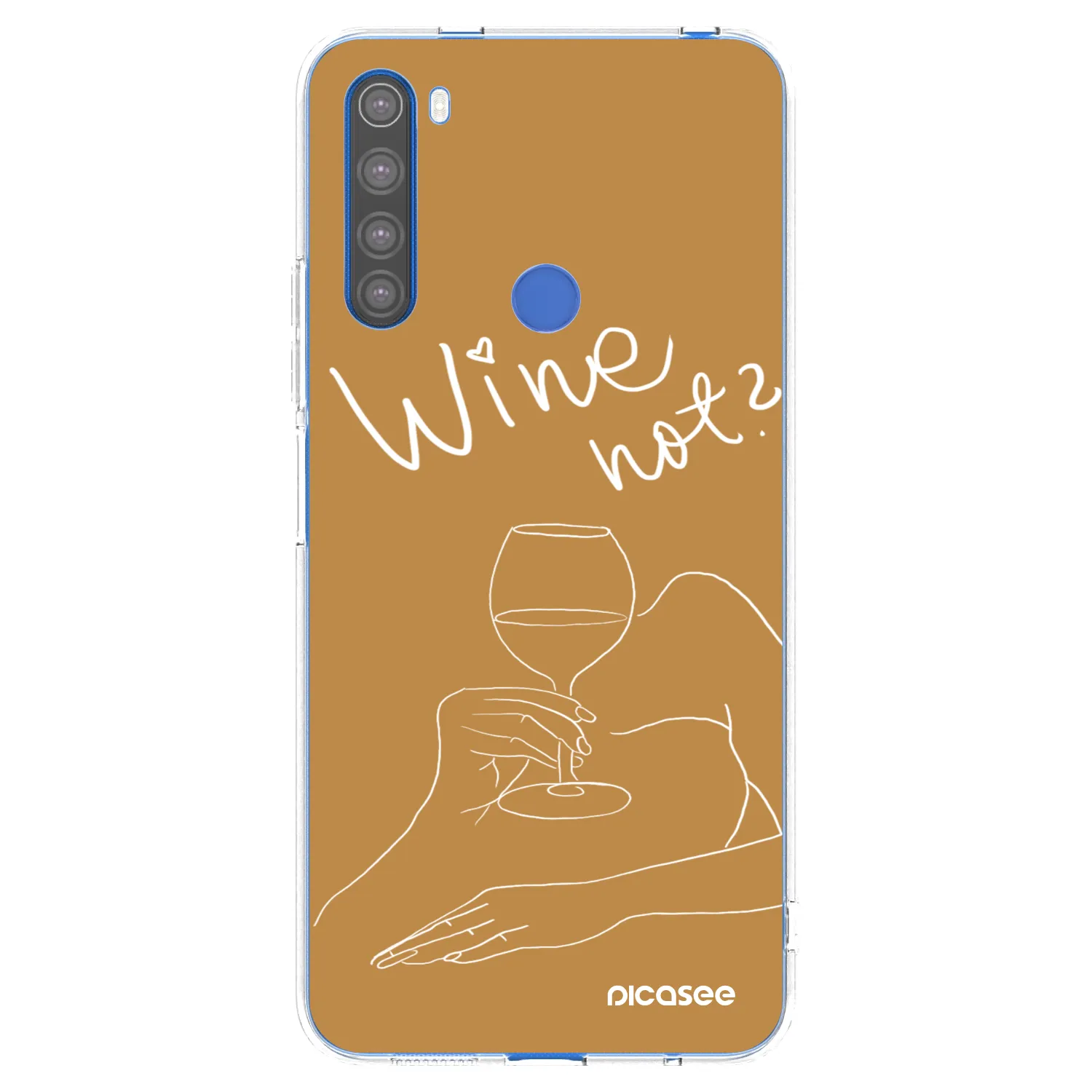 Picasee silikonový průhledný obal pro Xiaomi Redmi Note 8T - Wine not