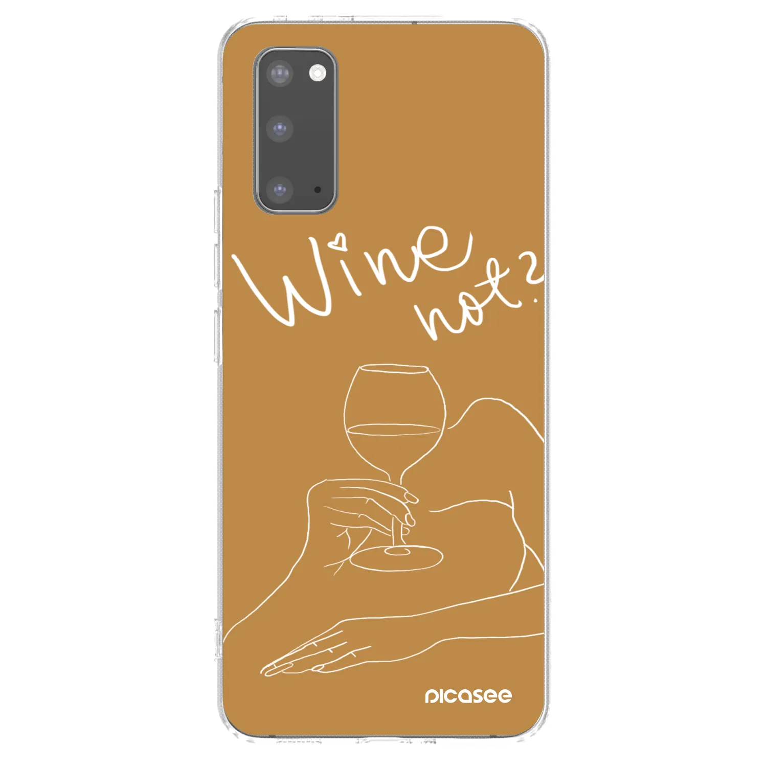Picasee silikonový průhledný obal pro Samsung Galaxy S20 G980F - Wine not