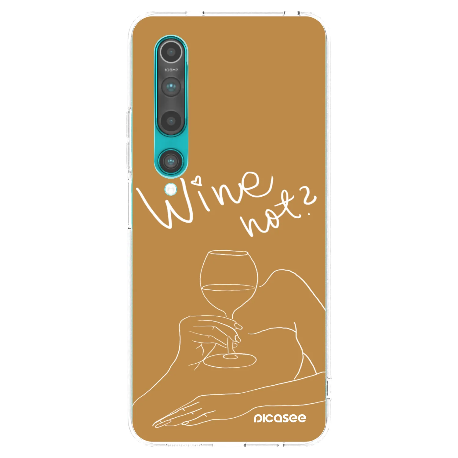 Picasee silikonový průhledný obal pro Xiaomi Mi 10 - Wine not
