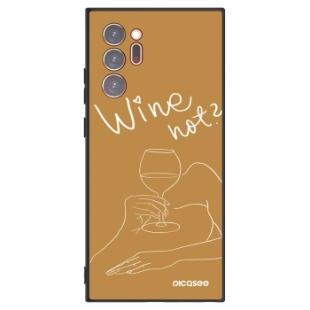 Picasee silikonový černý obal pro Samsung Galaxy Note 20 Ultra - Wine not