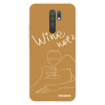 Picasee silikonový průhledný obal pro Xiaomi Redmi 9 - Wine not