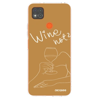 Picasee silikonový průhledný obal pro Xiaomi Redmi 9C - Wine not