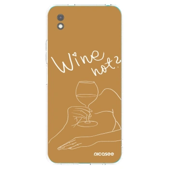 Picasee silikonový černý obal pro Xiaomi Redmi 9A - Wine not