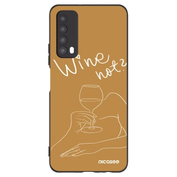 Picasee silikonový černý obal pro Huawei P Smart 2021 - Wine not