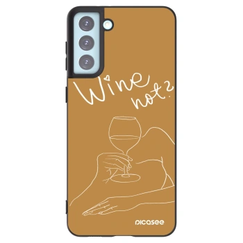 Picasee silikonový černý obal pro Samsung Galaxy S21+ 5G G996F - Wine not