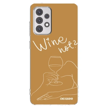 Picasee silikonový průhledný obal pro Samsung Galaxy A52 5G A525F - Wine not