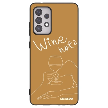 Picasee silikonový černý obal pro Samsung Galaxy A52 5G A525F - Wine not