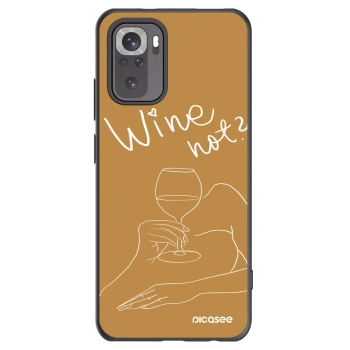 Picasee silikonový černý obal pro Xiaomi Redmi Note 10S - Wine not