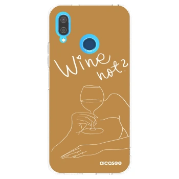 Picasee silikonový průhledný obal pro Huawei P20 Lite - Wine not