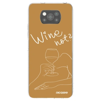 Picasee silikonový černý obal pro Xiaomi Poco X3 Pro - Wine not
