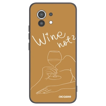 Picasee silikonový černý obal pro Xiaomi Mi 11 - Wine not