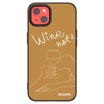 Picasee silikonový černý obal pro Apple iPhone 13 - Wine not