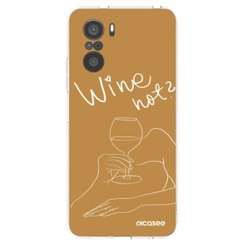 Picasee silikonový průhledný obal pro Xiaomi Poco F3 - Wine not