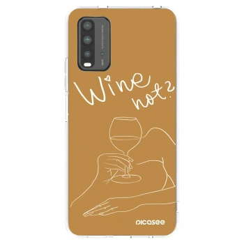 Picasee silikonový průhledný obal pro Xiaomi Redmi 9T - Wine not