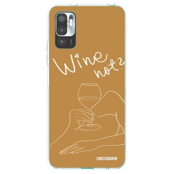 Picasee silikonový průhledný obal pro Xiaomi Redmi Note 10 5G - Wine not