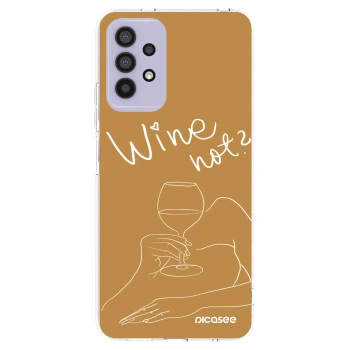 Picasee silikonový průhledný obal pro Samsung Galaxy A32 4G SM-A325F - Wine not