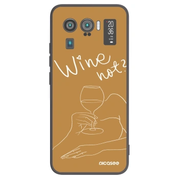 Picasee silikonový černý obal pro Xiaomi Mi 11 Ultra - Wine not