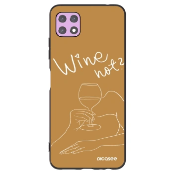 Picasee silikonový černý obal pro Samsung Galaxy A22 A226B 5G - Wine not