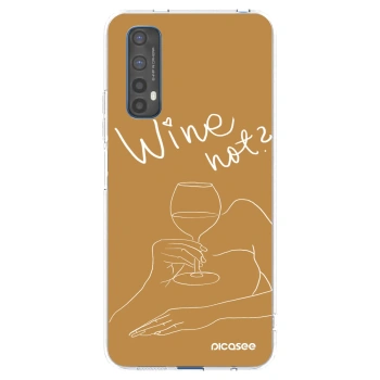 Picasee silikonový průhledný obal pro Realme 7 - Wine not
