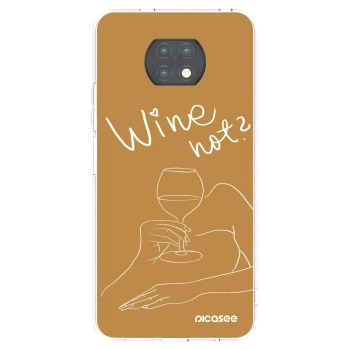 Picasee silikonový průhledný obal pro Xiaomi Redmi Note 9T - Wine not
