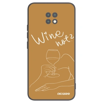 Picasee silikonový černý obal pro Xiaomi Redmi Note 9T - Wine not