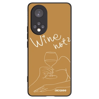 Picasee silikonový černý obal pro Honor 50 5G - Wine not