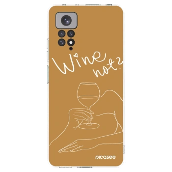 Picasee silikonový průhledný obal pro Xiaomi Redmi Note 11S 4G - Wine not