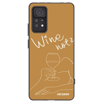 Picasee silikonový černý obal pro Xiaomi Redmi Note 11 Pro - Wine not