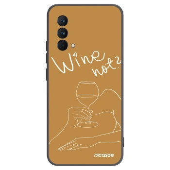 Picasee silikonový černý obal pro Realme GT Master Edition 5G - Wine not